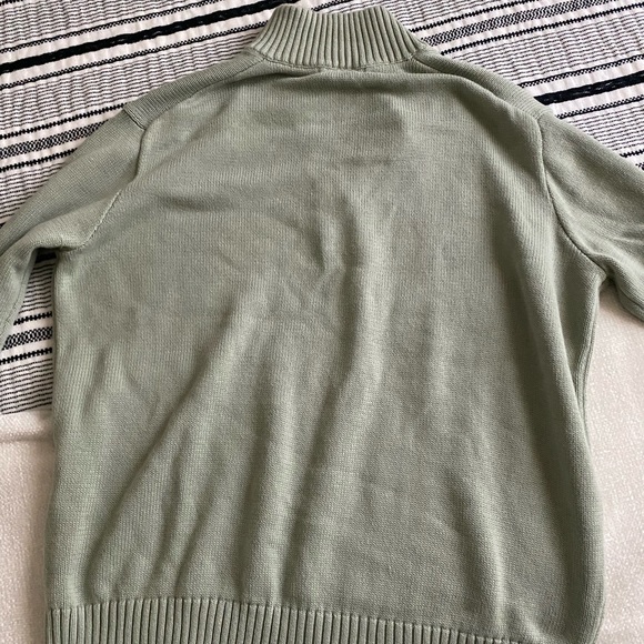 Brandy Melville Aleah Cotton Sweater Sage Green - Picture 2 of 5
